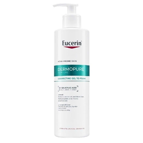 Sữa Rửa Mặt Eucerin Cho Da Dầu Mụn Dermopure Clinical