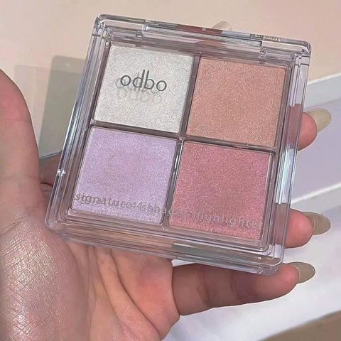 Phấn Bắt Sáng Odbo 4 ô Signature Highlighter