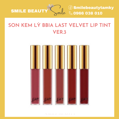 Son Kem Lì Bbia Last Velvet Lip Tint Ver 3