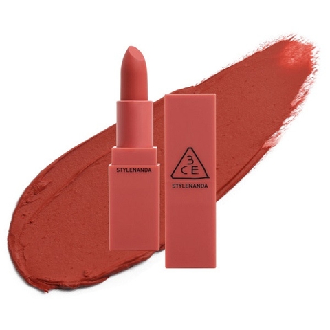 SON 3CE LIP COLOR 222 STEP AND GO MÀU ĐỎ ĐẤT