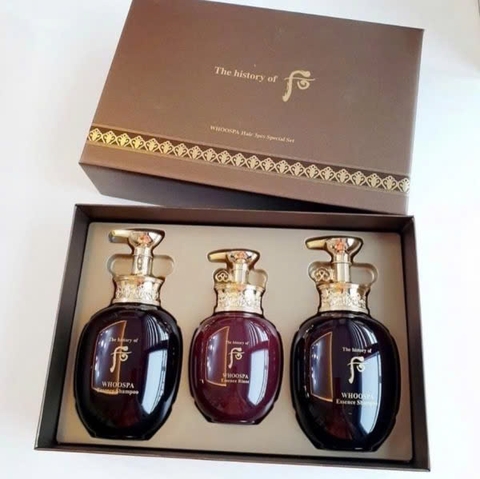 Set Dầu gội Whoo Spa Essence Shampoo Chăm Sóc Da Đầu Phục Hồi Tóc Hư Tổn