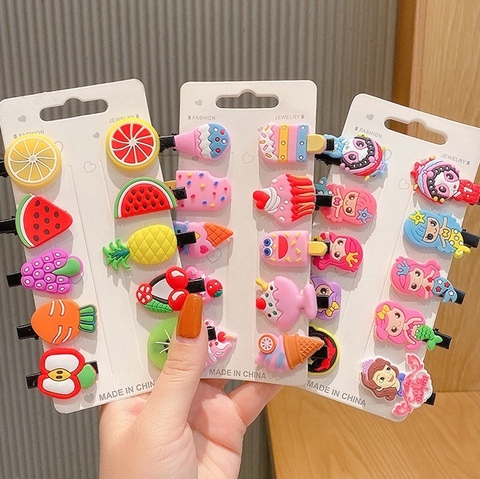 Set 10 Kẹp Tóc Xinh Xắn Thời Trang Cho Bé Gái