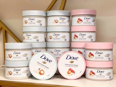 Tẩy da chết body Dove bản Đức 225ml