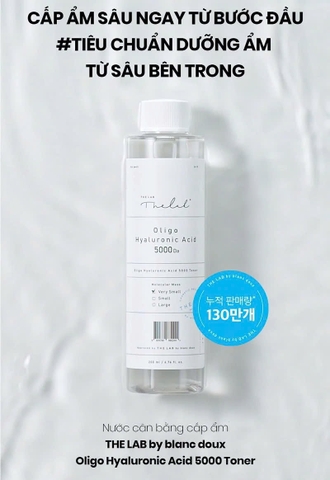 Nước Hoa Hồng Cấp Ẩm THE LAB Oligo Hyaluronic Acid 5000 Da Toner 200ml