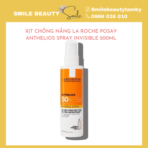 Xịt chống nắng La Roche Posay Anthelios Spray Invisible 200ml