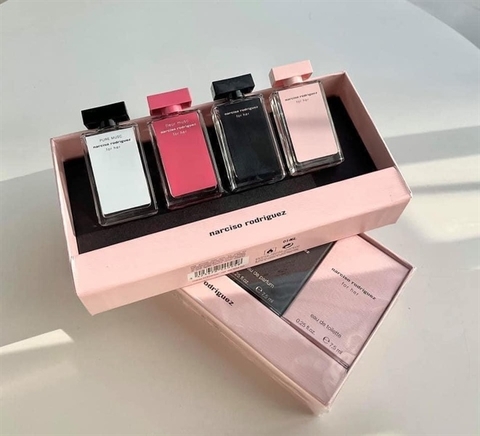 Set Nước Hoa Narciso Rodriguez For Her Mini 4 Chai 7.5ml