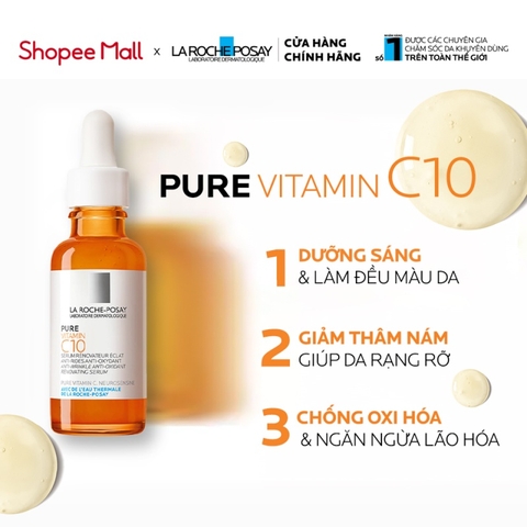 Serum làm sáng da La Roche Posay Pure Vitamin C10 30ml (6/2025)