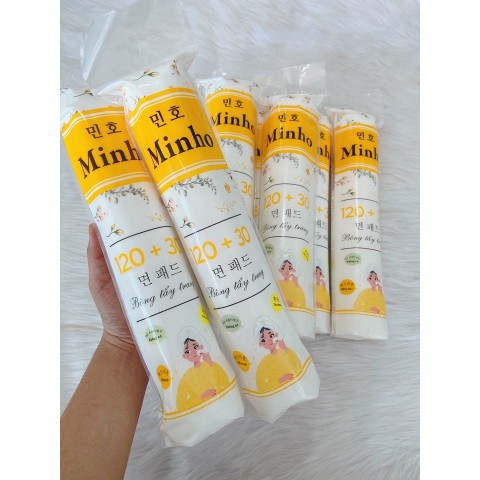 Bông Tẩy Trang Minho 120+30