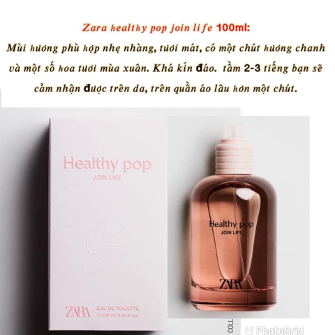 Nước hoa Zara Healthy Pop EDT 100ml