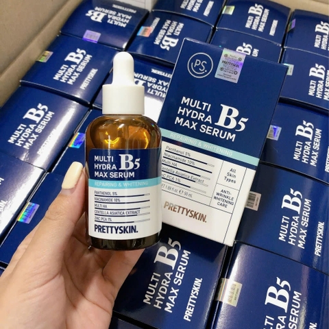 Serum B5 Prettyskin 50ml phục hồi da, dưỡng trắng, cấp ẩm cho da dầu