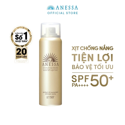 Xịt Chống Nắng Bảo Vệ Da Hoàn Hảo Anessa Perfect UV Sunscreen Skincare Spray 60g