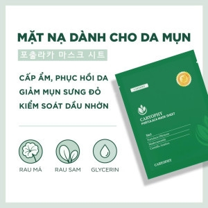 miếng lẻ Mặt nạ Caryophy Portulaca Mask Sheet giảm mụn, giảm thâm