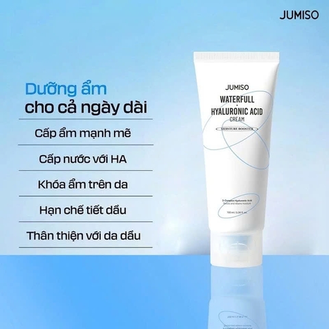 Kem Dưỡng Cấp Ẩm Dạng Gel Jumiso Waterfull Hyaluronic Acid Cream 100ml