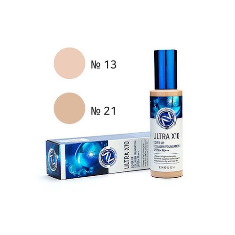 Kem nền Collagen Ultra X10 Enough Foundation SPF50