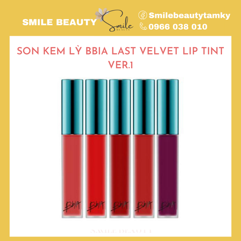 Son Kem Lì Bbia Last Velvet Lip Tint Ver 1
