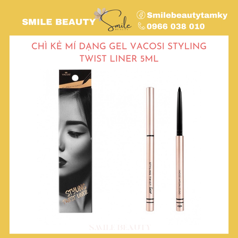 Chì Kẻ Mí Dạng Gel Vacosi Styling Twist Liner 5ml