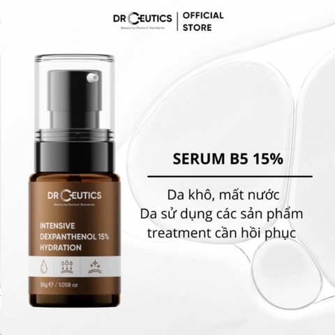 Serum B5 DrCeutics Intensive 15% Cấp Ẩm, Phục Hồi Cho Da Khô 30ml