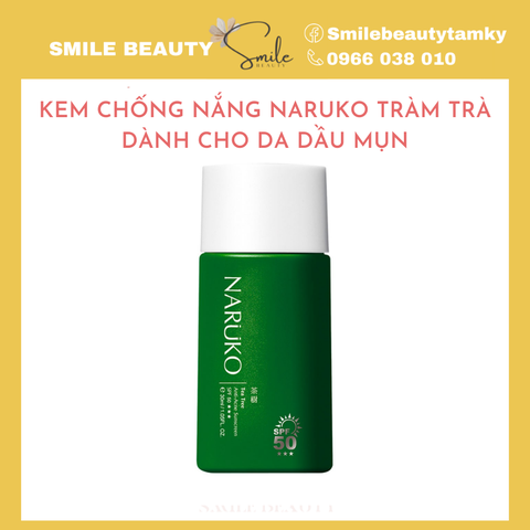 Kem chống nấng Naruko tràm trà, dành cho da dầu mụn
