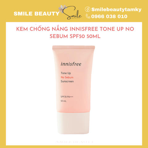 Kem Chống Nắng Innisfree Tone Up No Sebum SPF50 50ml