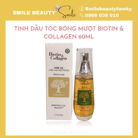 Tinh dầu dưỡng bóng mượt tóc Biotin & Collagen Serum 60ml