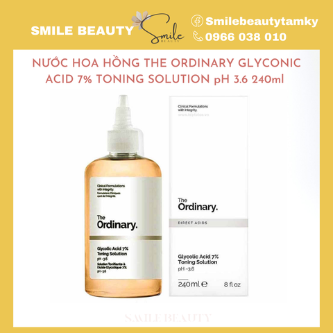 Nước hoa hồng The ordinary Glycolic Toning 240ml