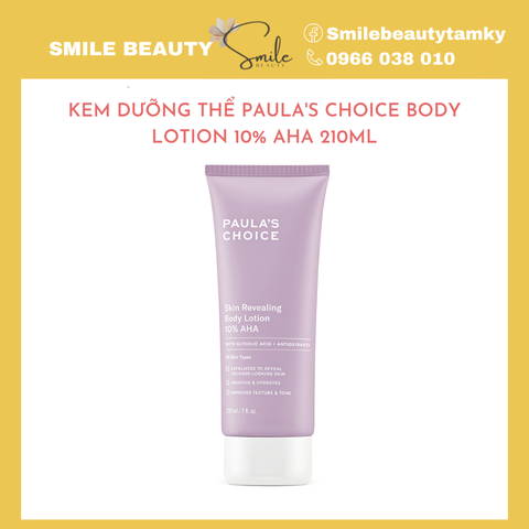 Kem dưỡng thể Paula's Choice Body lotion 10% AHA  210ml