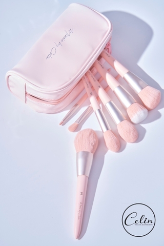 Bộ cọ trang điểm CELIN 12 cây + có túi