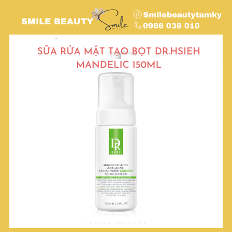 Sữa rửa mặt tạo bọt ngăn ngừa mụn Mandelic acid Dr.hsieh 150ml