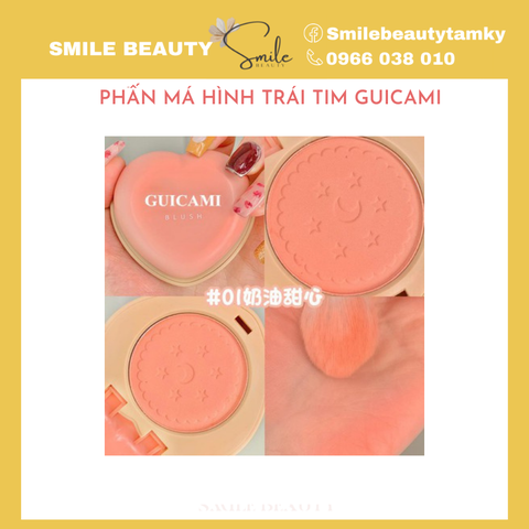 Phấn Má Guicami Blusher Hình Trái Tim màu 01