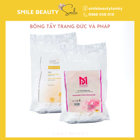 Bông tẩy trang Đức Mizido 500 miếng