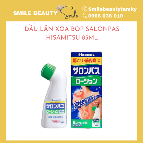 DẦU LĂN XOA BÓP SALONPAS HISAMITSU 85ML