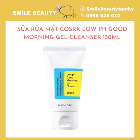 Sữa rửa mặt Cosrx trị mụn chứa BHA Low PH Good Morning Gel Cleanser 150ml