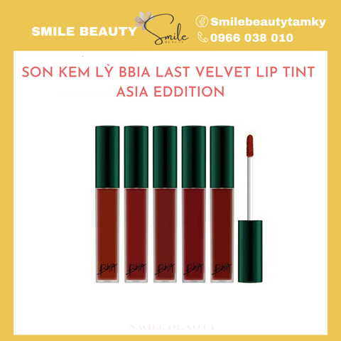 Son BBIA Last Velvet Lip Tint Asia Edition
