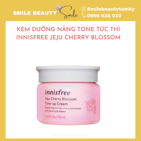 Kem dưỡng trắng da, nâng tone tức thì Innisfree Jeju Cherry Blossom 50ml