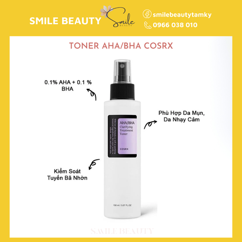 Toner trị mun cosrx AHA/BHA 150ml