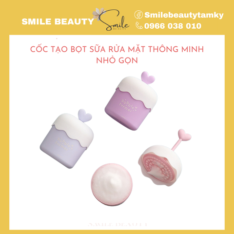 Cốc tạo bọt sữa rửa mặt thông minh nhỏ gọn