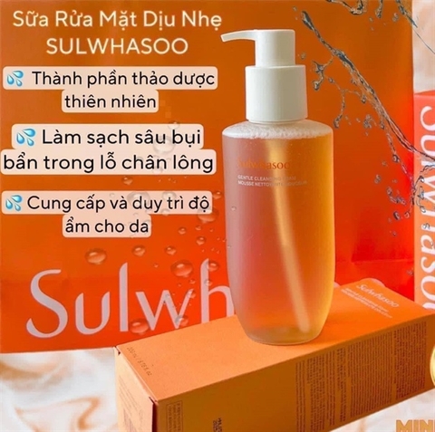 Sữa rửa mặt SULWHASOO Gentle Cleansing Foam