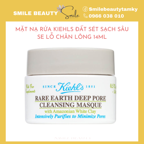 Mặt nạ rửa Kiehls đất sét sạch sâu se lỗ chân lông