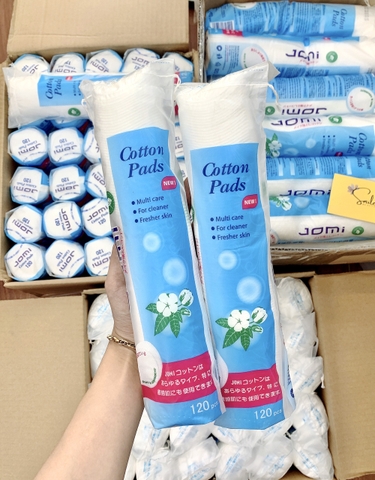 Bông tẩy trang Jomi (Túi 120 miếng)