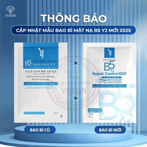 Mặt nạ phục hồi cấp ẩm Yuejin B5 Repair control EGF 25ml