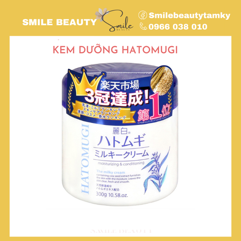 Kem Dưỡng Ẩm, Sáng Da Ý Dĩ Hatomugi 300g( 2027)