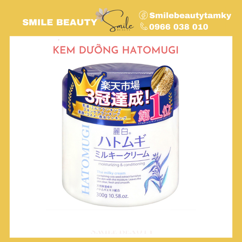 Kem Dưỡng Ẩm, Sáng Da Ý Dĩ Hatomugi 300g