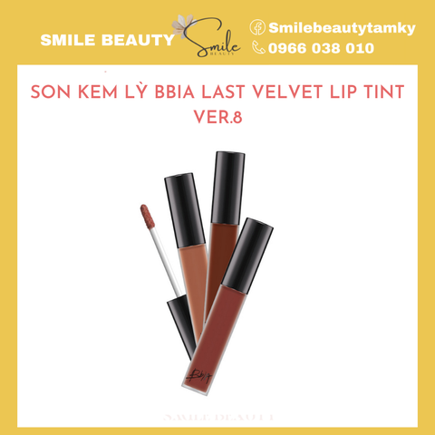 Son kem lì Bbia Last Velvet Lip tint Ver 8