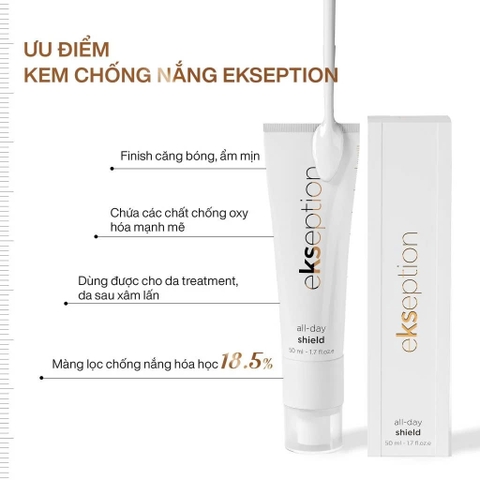 Kem Chống Nắng Ekseption  All Day Shield SPF50 50ml