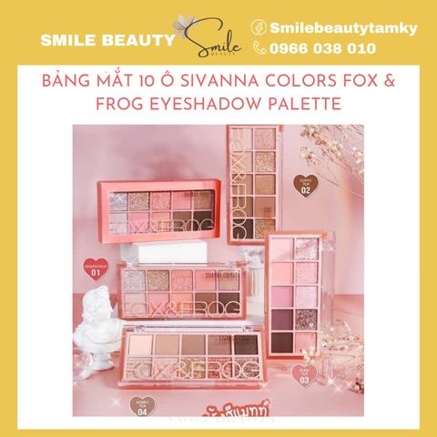 Bảng Mắt 10 Ô Sivanna Colors Fox & Frog Eyeshadow Palette