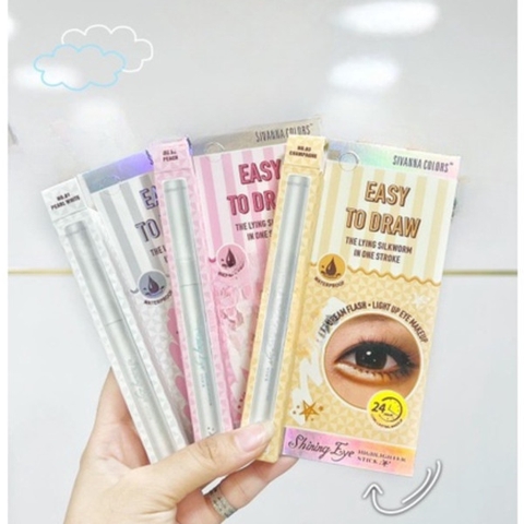 Bút Kẻ Mắt Bắt Sáng Sivanna Colors Shining Eye Highlighter Stick HF928