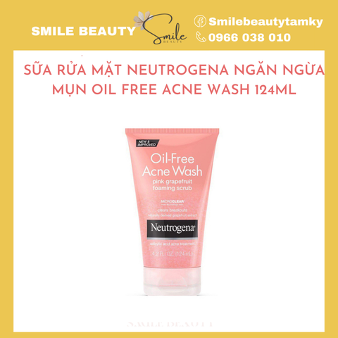 Gel rửa mặt Kiềm dầu Free-oil Ance Wash Neutrogena 124ml