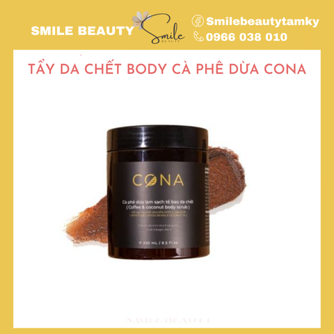 Tẩy da chết body cà phê dừa Cona