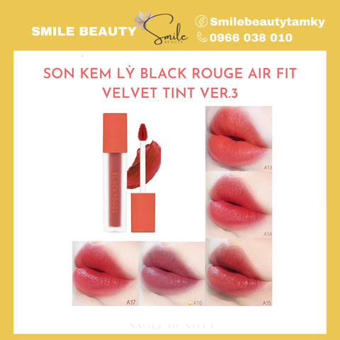 Son Black Rouge Air Fit Velvet Tint Ver3