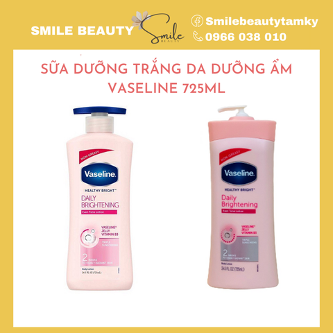 Dưỡng thể trắng da dưỡng ẩm Vaseline Daily Brightening 725ML